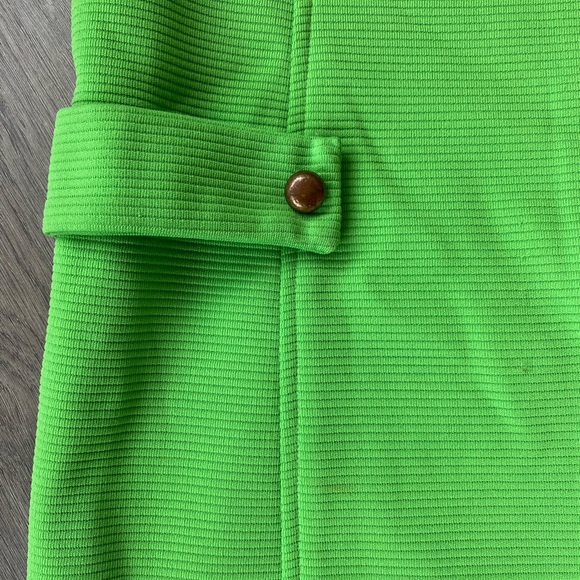 VTG 60s MOD Mini dress gogo Dacron sz 14 - Picture 5 of 5